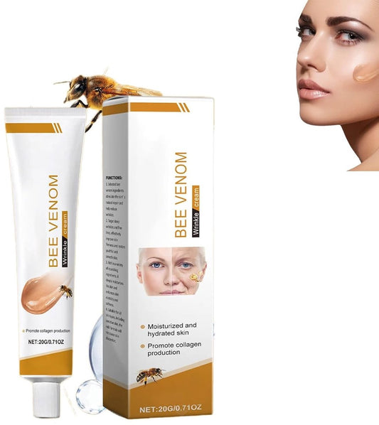 Bijengif anti-rimpelcrème, Bijengif rimpelverwijderende crème voor gezicht en hals, Bijengif hydraterende huidcrème voor alle huidtypen