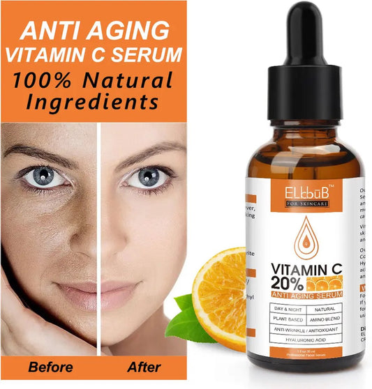 Vitamine C serum gezicht-antirimpel-hyaluronzuur-gezichtsverzorging-20%-Retinol-Verkleind poriën-pigmentvlekken verwijderen