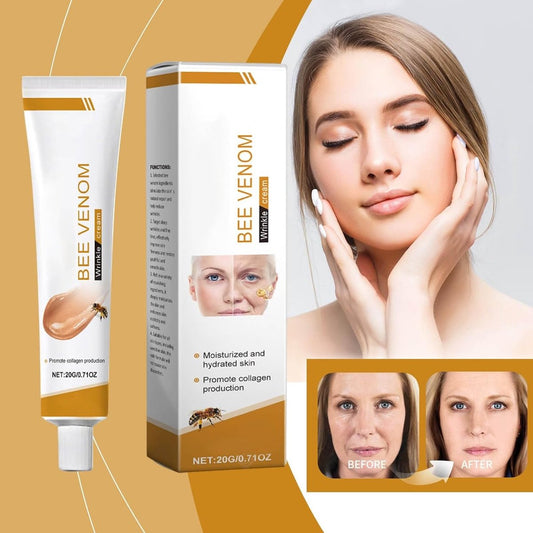 Bijengif anti-rimpelcrème, Bijengif rimpelverwijderende crème voor gezicht en hals, Bijengif hydraterende huidcrème voor alle huidtypen